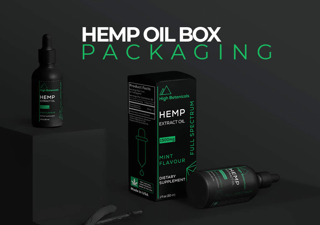 Hemp Oil Box Packaging