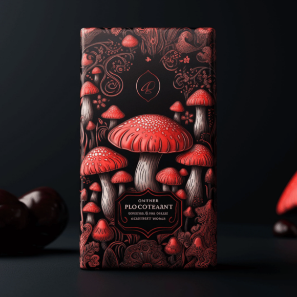 Mushroom Chocolate Bar Packaging - Image 3