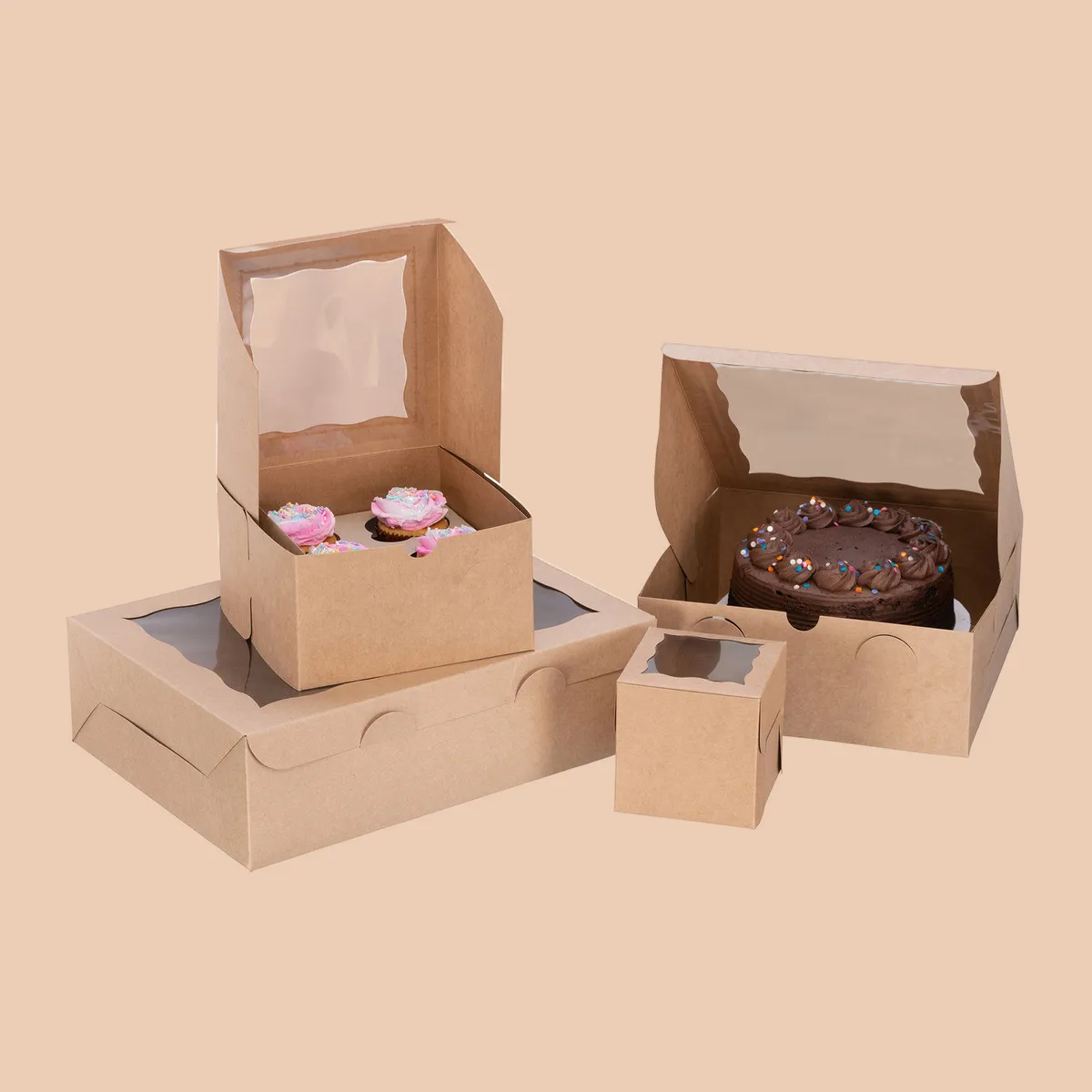 Kraft Paper Window Boxes