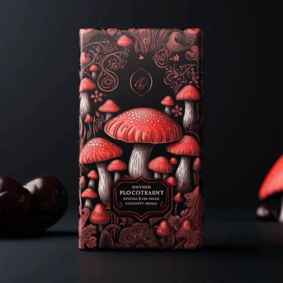 Mushroom Chocolate Bar Packaging - Image 2