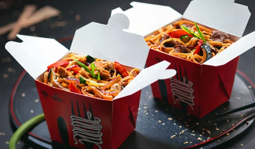 Chinese food boxes