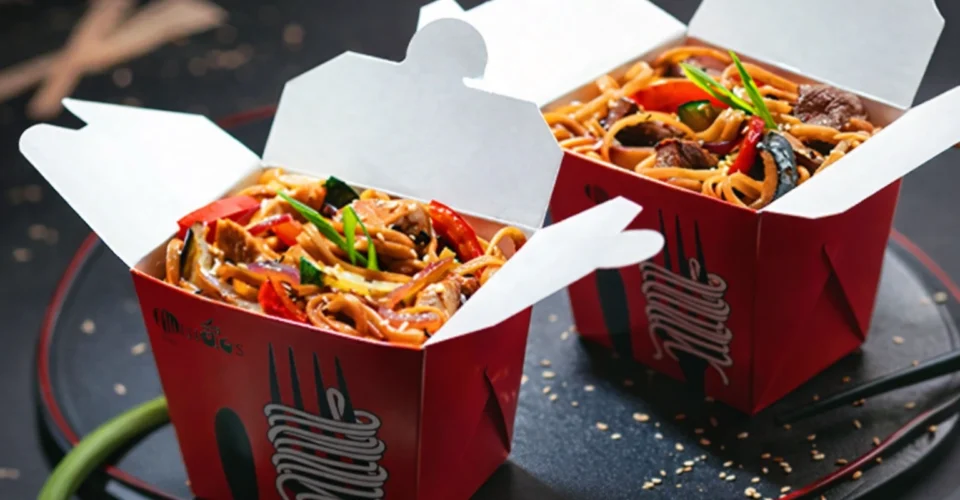 Chinese food boxes