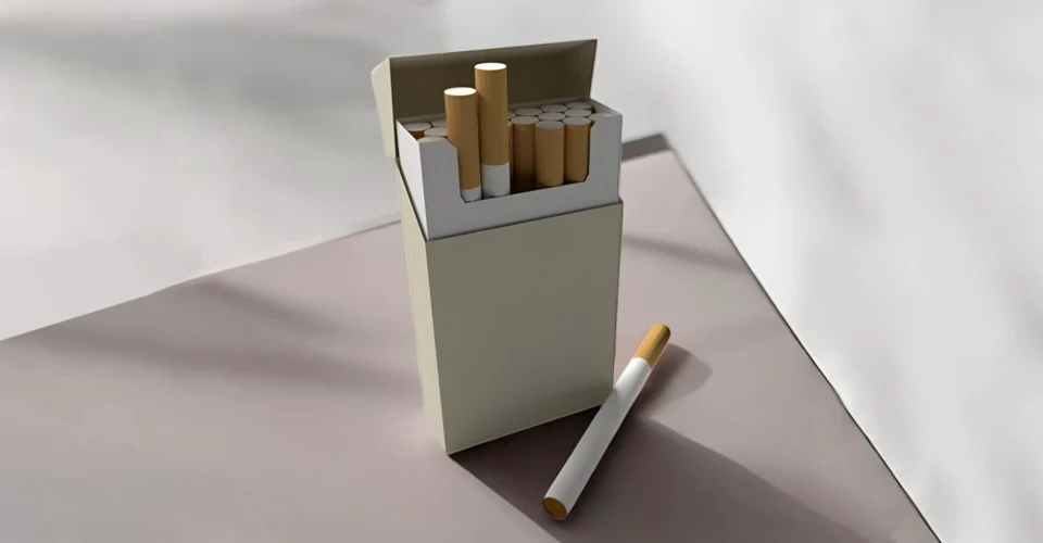 blank cigarette boxes